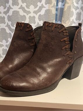OTBT Santa Fe Women's Brown Leather Ankle Boots Sz 9M